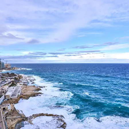 Coastal One Bedroom Retreat With Direct Breathtaking Sea Views * Sliema